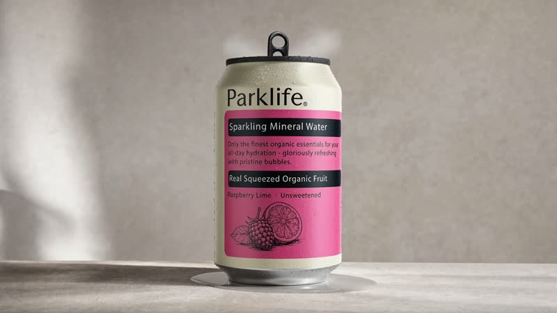 Parklife can on a stone surface